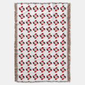Baskische Cross Lauburu Card Symbols Blanket Deken (Voorkant Verticaal)