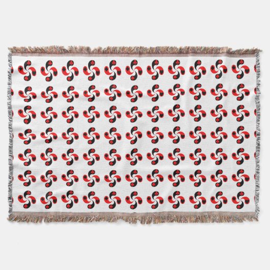 Baskische Cross Lauburu Card Symbols Blanket Deken (Voorkant)