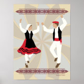 Baskische dansers poster (Voorkant)