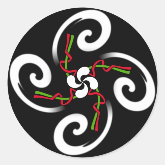 Baskische kruis Sticker (Voorkant)