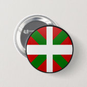 Baskische kwaliteitslabel ronde button 5,7 cm (Voorkant /achterkant)