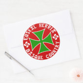 Baskische landensticker ronde sticker (Envelop)