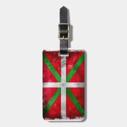 Baskische markering met verstelbare stijl: Ikurriñ Bagagelabel (Voorkant verticaal)