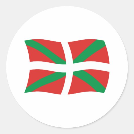 Baskische Mensen Vlag Sticker (Voorkant)