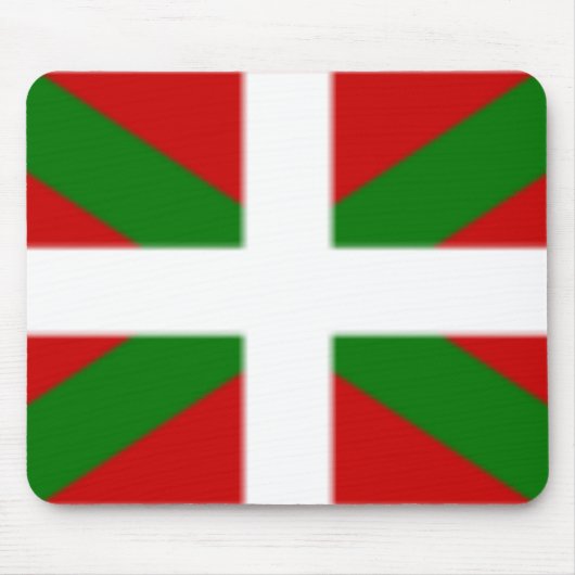 Baskische regio Flag Mousepad Muismat (Voorkant)