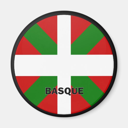 Baskische Roundel kwaliteitsvlag Magneet (Voorkant)