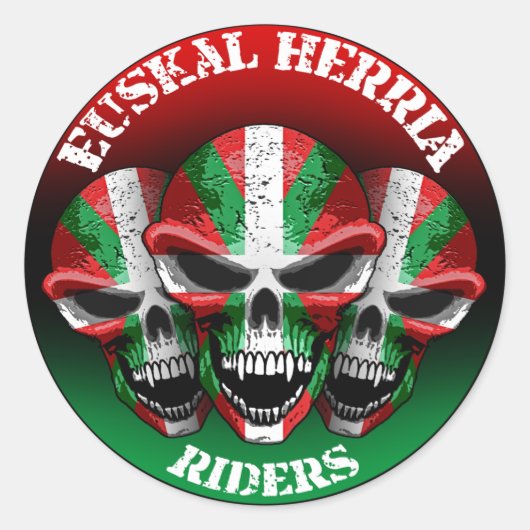 Baskische ruiter Sticker (Voorkant)