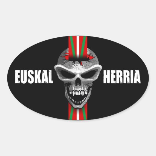 Baskische schedel Sticker (Voorkant)