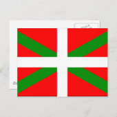 Baskische vlag briefkaart (Voorkant / Achterkant)