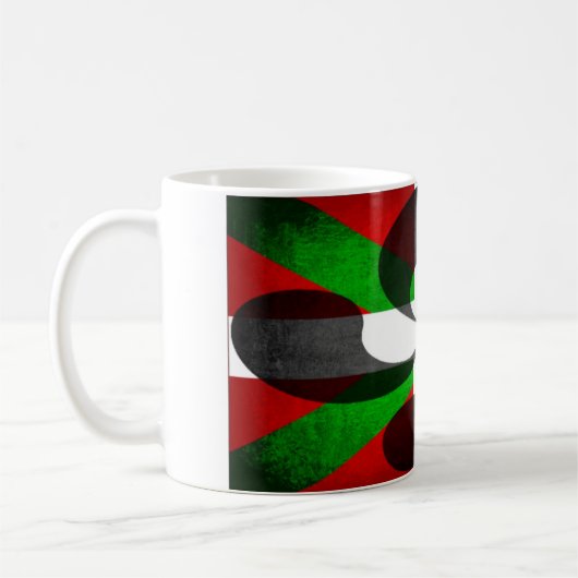 Baskische vlag en dwars koffiemok (Links)