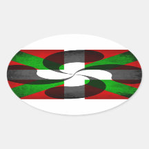 Baskische vlag en dwars