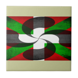 Baskische vlag en dwars tegeltje