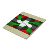 Baskische vlag en dwars tegeltje (Zijkant)