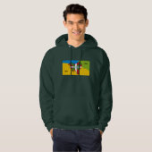 Baskische vlag Ikurriña, onafhankelijkheid Baskenl Hoodie (Voorkant volledig)