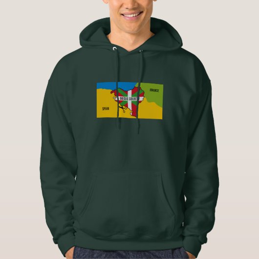Baskische vlag Ikurriña, onafhankelijkheid Baskenl Hoodie (Voorkant)