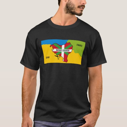 Baskische vlag Ikurriña, onafhankelijkheid Baskenl T-shirt (Voorkant)