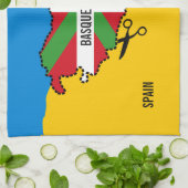 Baskische vlag Ikurriña, onafhankelijkheid Baskenl Theedoek (Gevouwen)