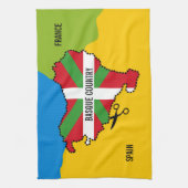 Baskische vlag Ikurriña, onafhankelijkheid Baskenl Theedoek (Verticaal)