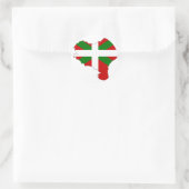 Baskische vlag kaart ronde sticker (Tas)