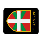 Baskische vlag magneet (Horizontaal)