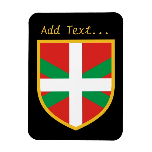 Baskische vlag magneet (Verticaal)