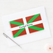 Baskische vlag met Euskal Herria Sticker (Envelop)