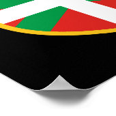 Baskische vlag poster (Hoek)