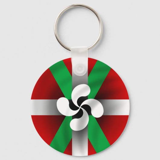 Baskische vlag-Sleutelhanger Sleutelhanger (Voorkant)