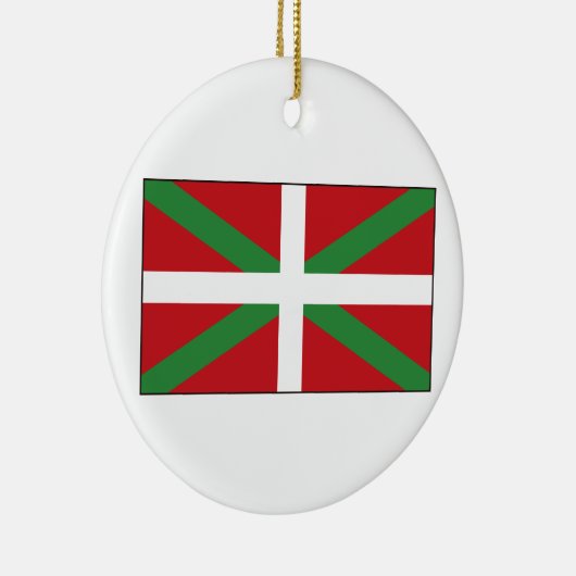 Baskische vlag Spanje Keramisch Ornament (Rechts)