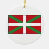 Baskische vlag Spanje Keramisch Ornament (Voorkant)