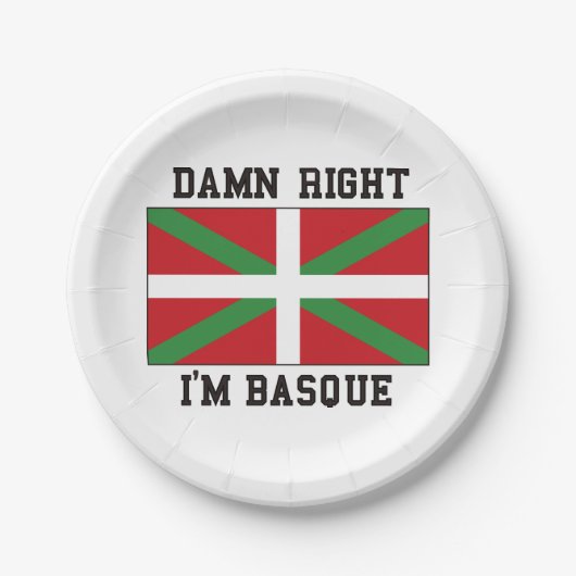Baskische vlag Spanje Papieren Bordje (Voorkant)
