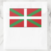 Baskische vlag Spanje Rechthoekige Sticker (Tas)