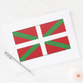 Baskische vlag Spanje Rechthoekige Sticker (Envelop)
