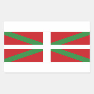 Baskische vlag Spanje Rechthoekige Sticker