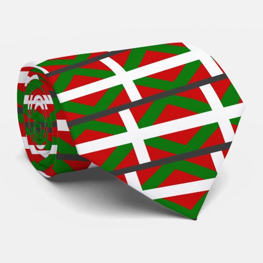 Baskische vlag stropdas (Opgerold)
