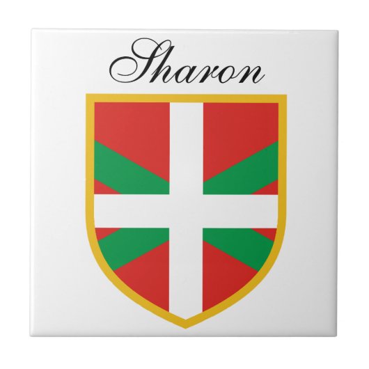 Baskische vlag tegeltje (Voorkant)