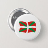 Baskische Volksvlag Knop Ronde Button 5,7 Cm (Voorkant /achterkant)