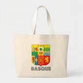 Baskische wapenlaag grote tote bag (Voorkant)