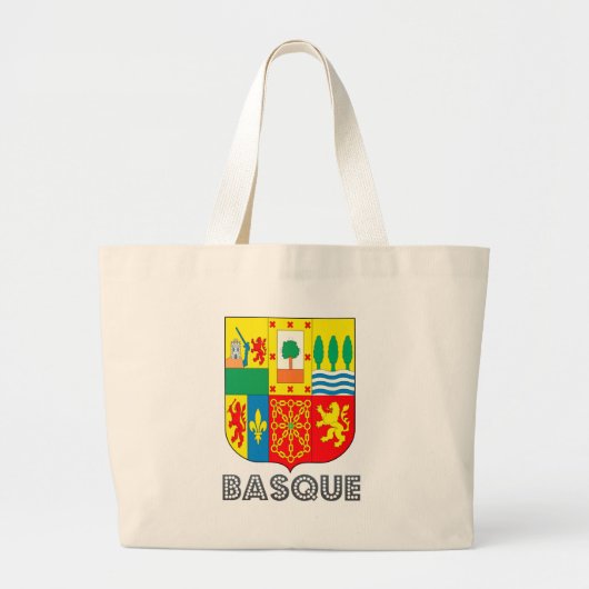 Baskische wapenlaag grote tote bag (Voorkant)
