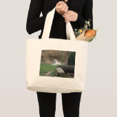 Baskische witte tijger grote tote bag (Voorkant (product))