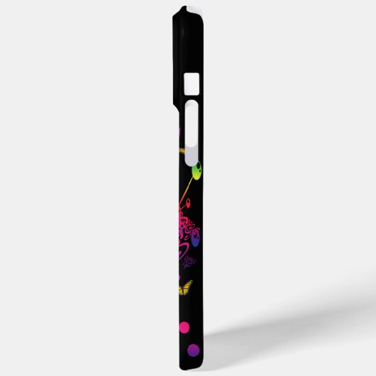 Baskitaar kleurensplash Case-Mate iPhone case (Achterkant / Links)