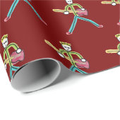 Baskitaar Stickman Cadeaupapier (Rol Hoek)