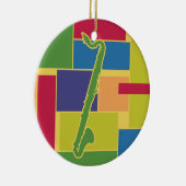 Basklarinet Kleurblokken Ornament (Rechts)