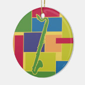 Basklarinet Kleurblokken Ornament (Links)