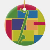 Basklarinet Kleurblokken Ornament (Achterkant)