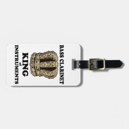 Basklarinet Koning der Instrumenten Bagagelabel