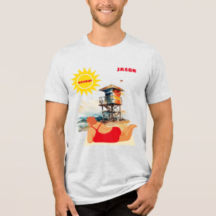 "Baskn' in the Sun"  Tri-Blend Shirt
