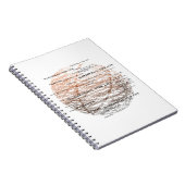 Basktetball voor het leven, voor altijd notebook notitieboek (Rechterzijde)