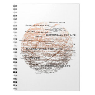 Basktetball voor het leven, voor altijd notebook notitieboek