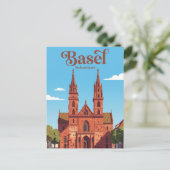 Basler Münster Zwitserland Briefkaart (Staand voorkant)